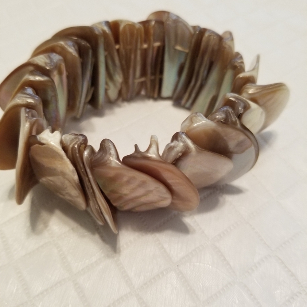 Chunky Shell Abalone Braclet Contemporary